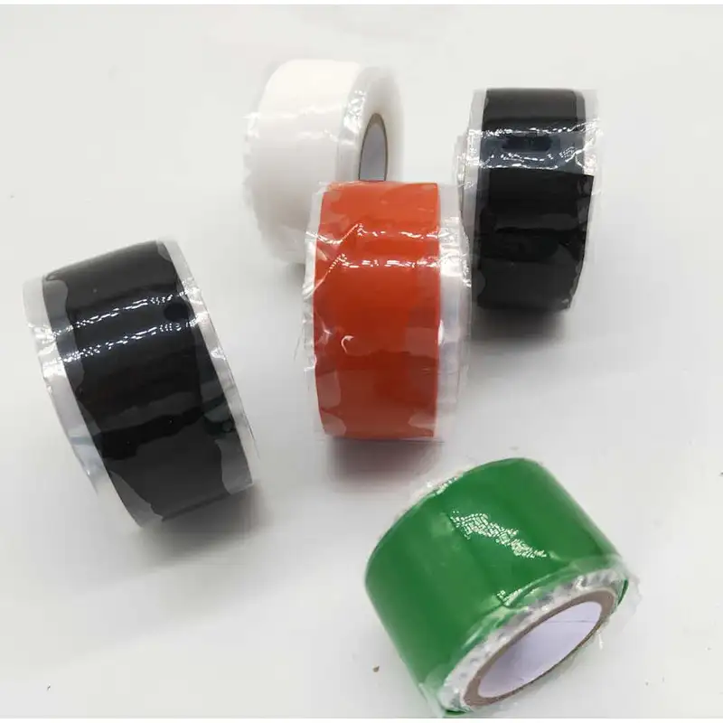 silicone waterproof repair tape self fusing silicone rubber tape 0.5mm*25mm*10m White
