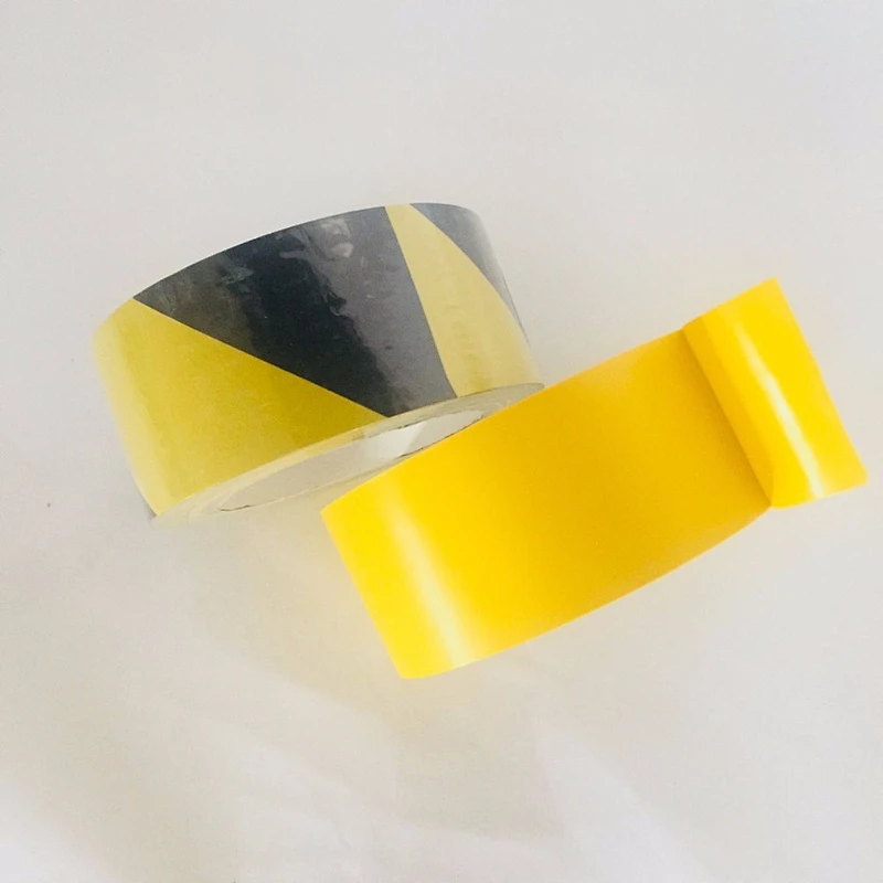 Cintas Adhesivas de Marcaje de Areas Hazard warning PVC lane marking floor tape