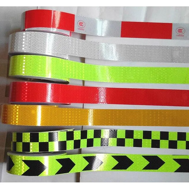 Industrial Hazard Warning Caution Reflective Safety Conspicuity Tape  Truck Road Reflective Tape