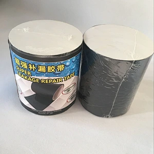 2018 Hot Sale Super Strong Fabric Waterproof Black Tape for Repair and Seal