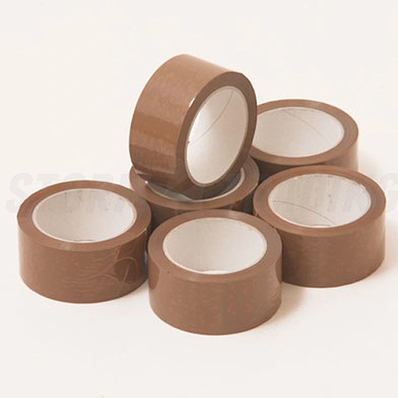 taobao shopping customized logo printed brown tape for paper box packaging
