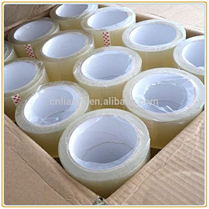 clear plastic boxes packing tape custom  logo printed shipping tape cinta embalaje