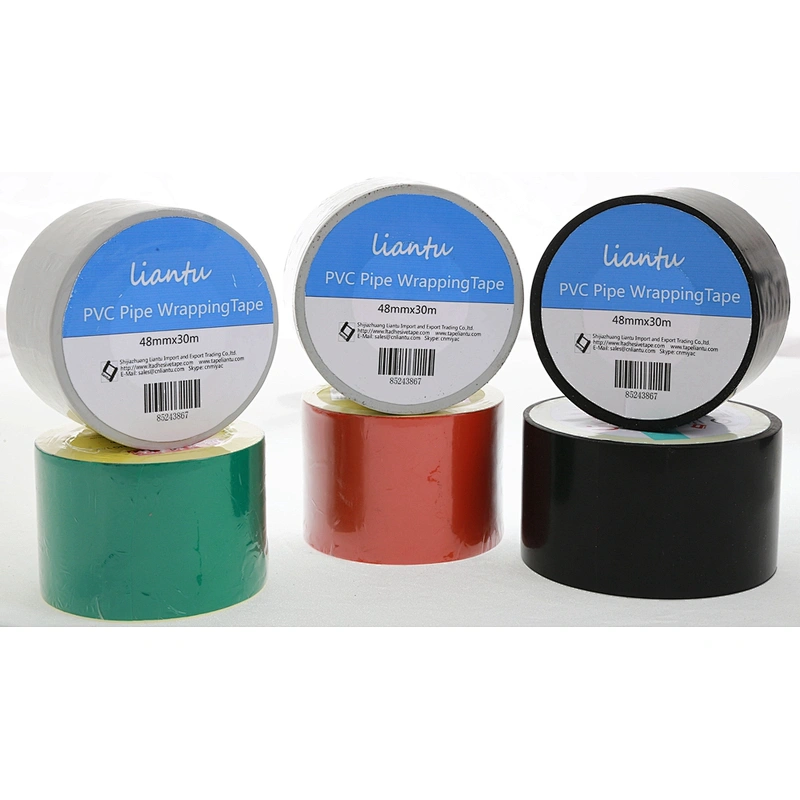 Strong adhesion Black PVC Pipe Wrapping Tape