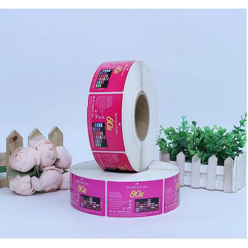 free design custom pvc pp vinyl printing label sticker