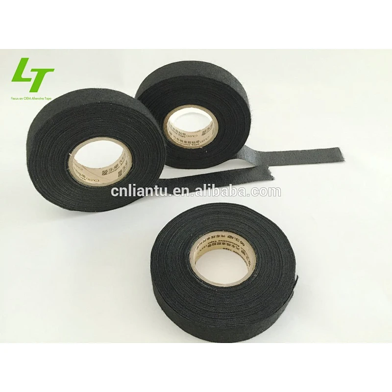 Black adhesive fabric tape for cars tape