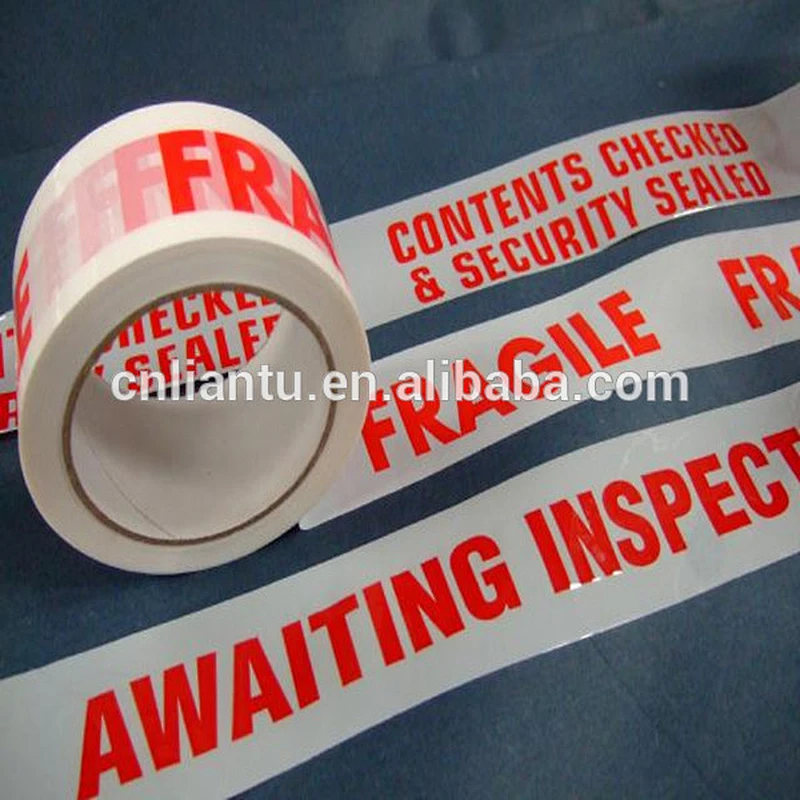 clear plastic boxes packing tape custom  logo printed shipping tape cinta embalaje