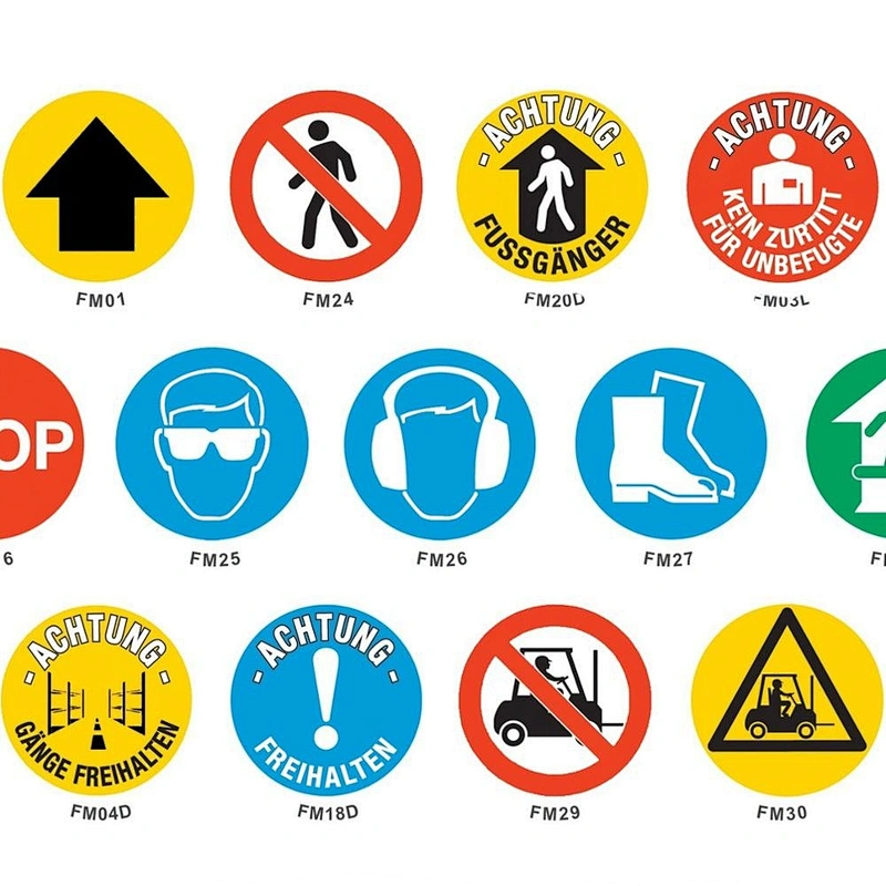PVC Social Distance Floor Markers  Please keep 2m distance