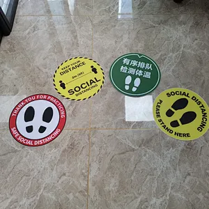 Hot-selling customizable graphic floor markers stickers to keep social distance