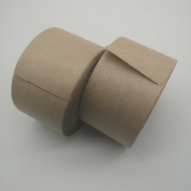 Reinforced Water Activated Kraft Paper Tape Custom logo Printed  Paper Gummed Packing tape