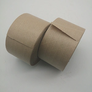 Wet water fiber reinforced brown custom logo printed gummed Kraft paper packing package tape