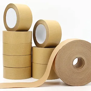 Environmentally friendly water-activated reinforced kraft paper tape for package