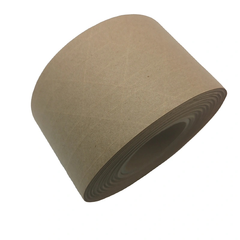 Reinforced Water Activated Kraft Paper Tape Custom logo Printed  Paper Gummed Packing tape