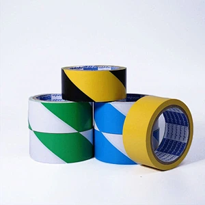 PVC material  floor marking tape Solvent Rubber adhesive