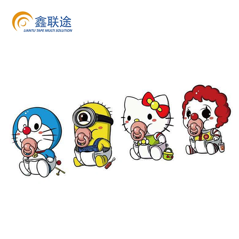Waterproof Die Cut Custom Label Logo Transparent Car Decoration Stickers Papers Anime Stickers