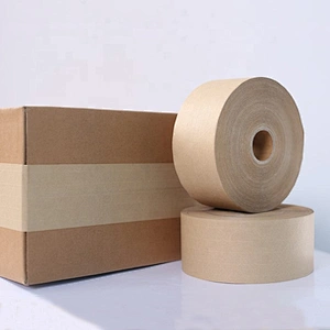 Printed Packaging Tape Brown Kraft Paper Gummed Adhesive Tape Sealing Tape