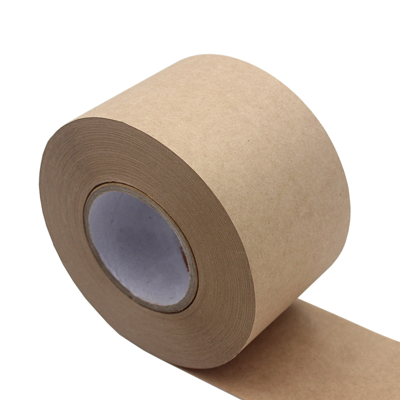 Printed Packaging Tape Brown Kraft Paper Gummed Adhesive Tape Sealing Tape