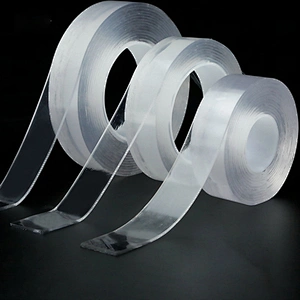 PU transparent magic nano tape double sided reusable 10mm nano tape