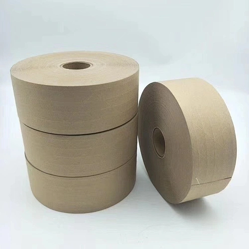 Environmentally friendly water-activated reinforced kraft paper tape for package