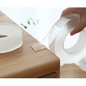 Double side Magic nano Tape Washable reusable traceless Clear Waterproof Gel Grip NanoTape