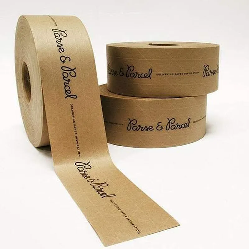 Kraft Tape Environmentally Water-activited reinforced kraft paper tape for package