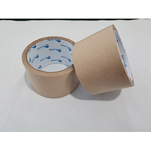 Wet water fiber reinforced brown custom logo printed gummed Kraft paper packing package tape