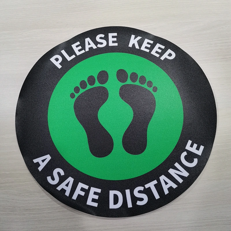 Cartoon ground stickers can be customized and designed for free Please keep distance