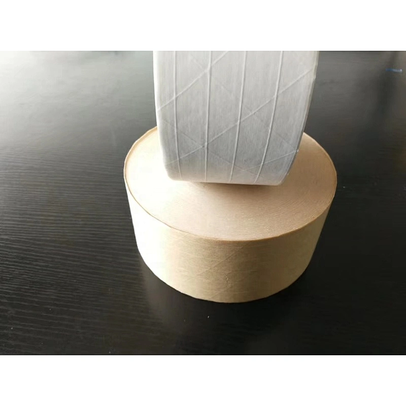 Environmentally friendly water-activated reinforced kraft paper tape for package