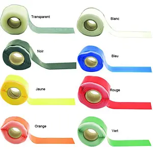 silicon rubber self adhesive tape hose leak waterproof high pressure plumbing repair tape silicone self fusing tape