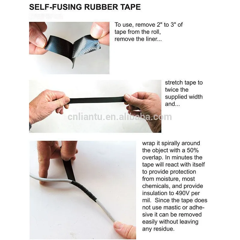 Custom widened custom color self-fusion silicone rubber tape