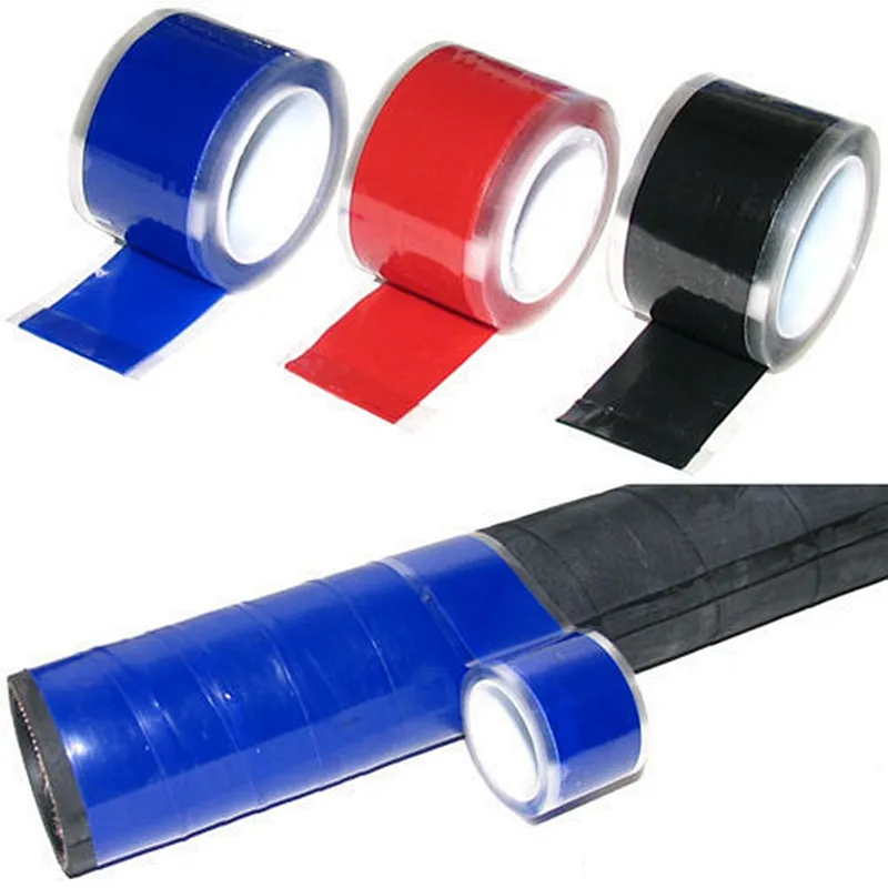 Waterproof Silicone Performance Repair Tape Bonding Rescue Self Fusing Black silicon tape