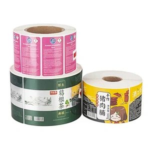 Customize PVC Viny transparent  printed trademark logo waterproof  stickers Label