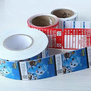 Customize PVC Viny transparent  printed trademark logo waterproof  stickers Label