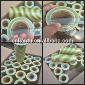 china electrical products yellow and green pvc electrical tape for Vietnam
