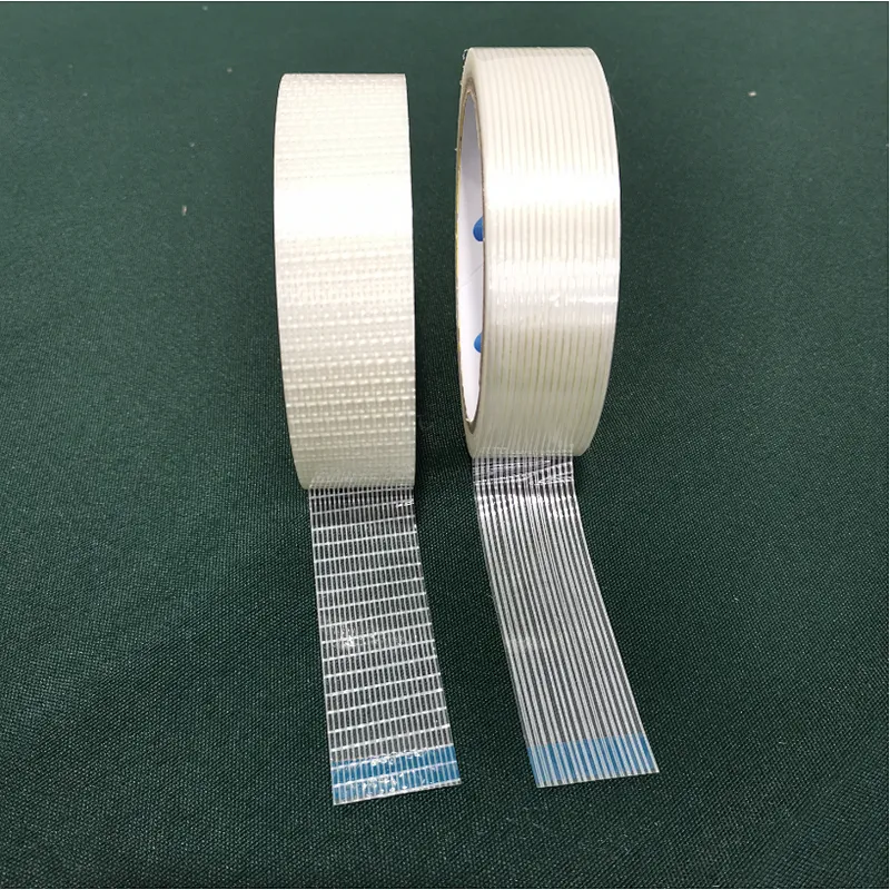Reinforced Polyester Cross Fiberglass filament tape PET/BOPP film based fiber glass tape Non-Residual