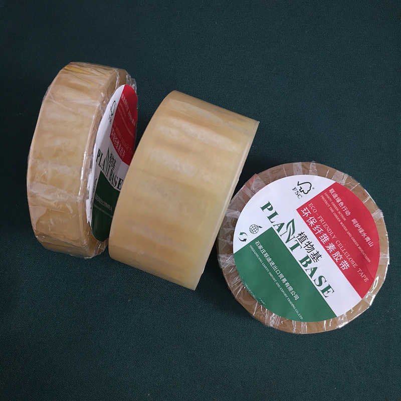 Cellulose Sealing Tape Bio-degradable clear transparent packaging packing tape