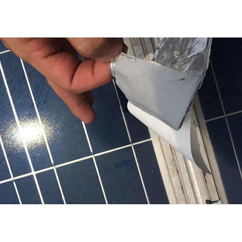 Aluminum Foil Butyl Waterproof Sealing Tape For Solar Photovoltaic Panels