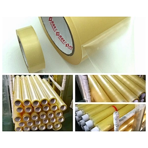 Flame-retardant insulated transparent PVC electrical tape with good adhesion and resilience
