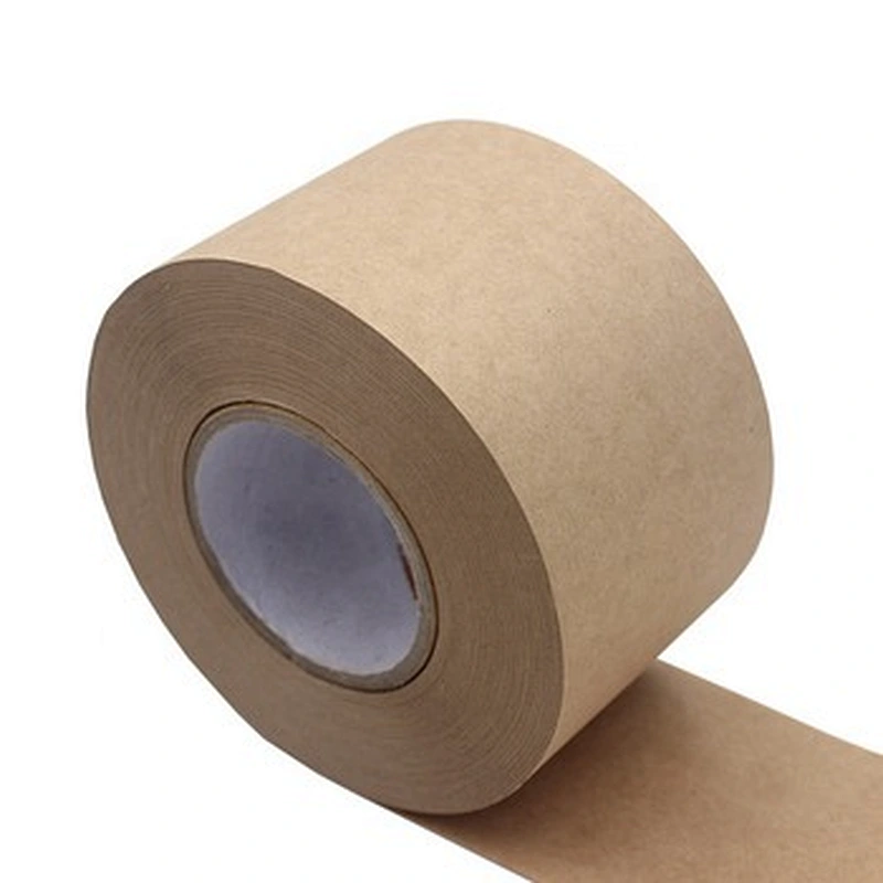 Free Shipping Brown Self Adhesive Reinforced Gummed Kraft Paper Packaging Tape