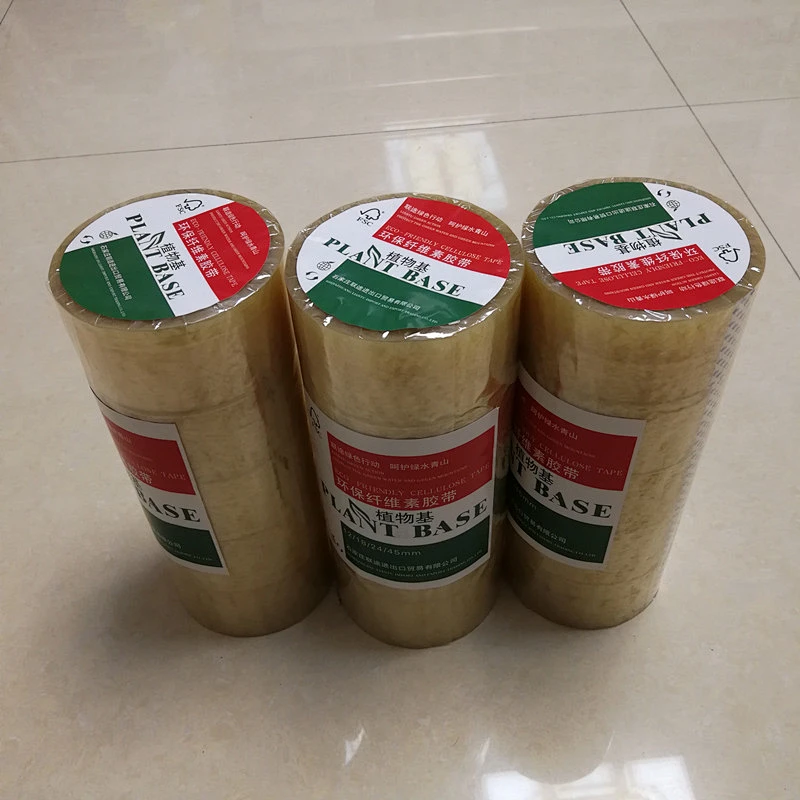 Cellulose Sealing Tape Bio-degradable clear transparent packaging packing tape