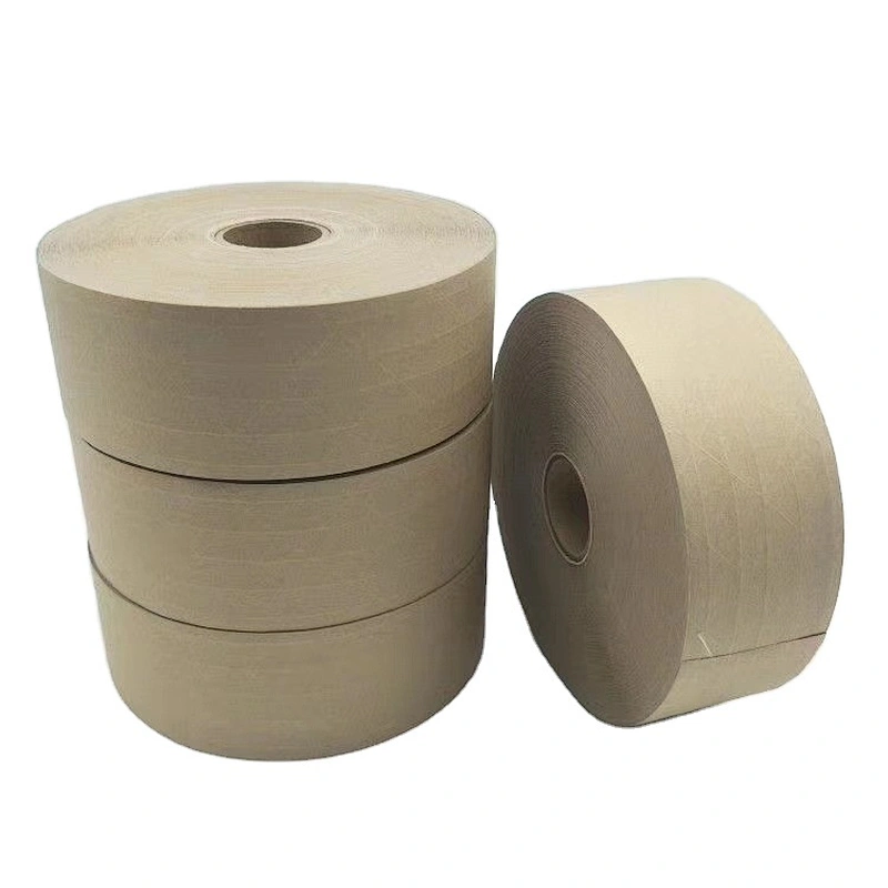 Printed Packaging Tape Brown Kraft Paper Gummed Adhesive Tape Sealing Tape
