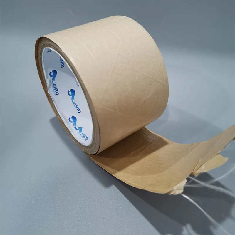 Environmentally friendly water-activated reinforced kraft paper tape for package