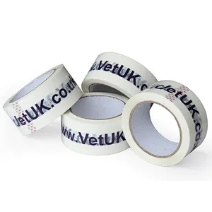 The pattern can be printed on the packing tape and the MOQ is small