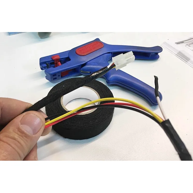 black cloth adhesive tape
