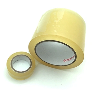 Flame-retardant insulated transparent PVC electrical tape with good adhesion and resilience