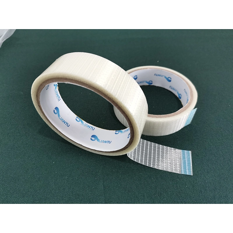 Reinforced Polyester Cross Fiberglass filament tape PET/BOPP film based fiber glass tape Non-Residual