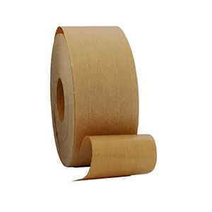 Water -activated Logo printed tape Reinforce Kraft Gummed Paper Tape