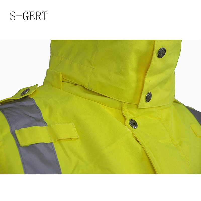 New Model Custom Hooded Windproof High Visibility Rescue Life Reflective Jacket