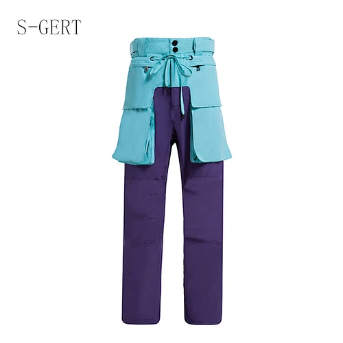 Custom Waterproof Windproof ski pants with Heated in skating women lady