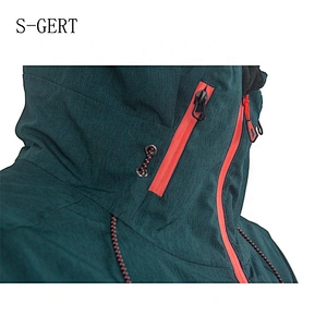 Wholesale Fashion Polyester Waterproof 20000M Hooded Heated Windcheater Custom Wind Breaker Jacket