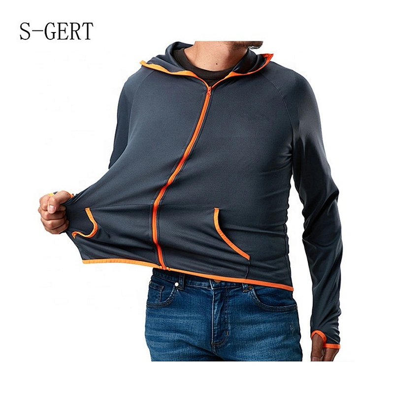 Custom Hooded Zipper Breathable Waterproof Jacket Thin Sports Windbreaker Winter Dry Jacket Men